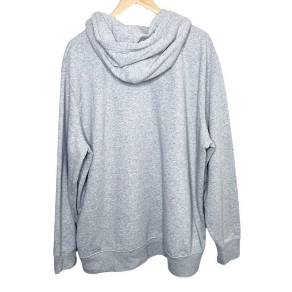 Levi's Unisex Logo Standard Heather Grey Oversized Hoodie Pullover Sweatshirt - Picture 7 of 16